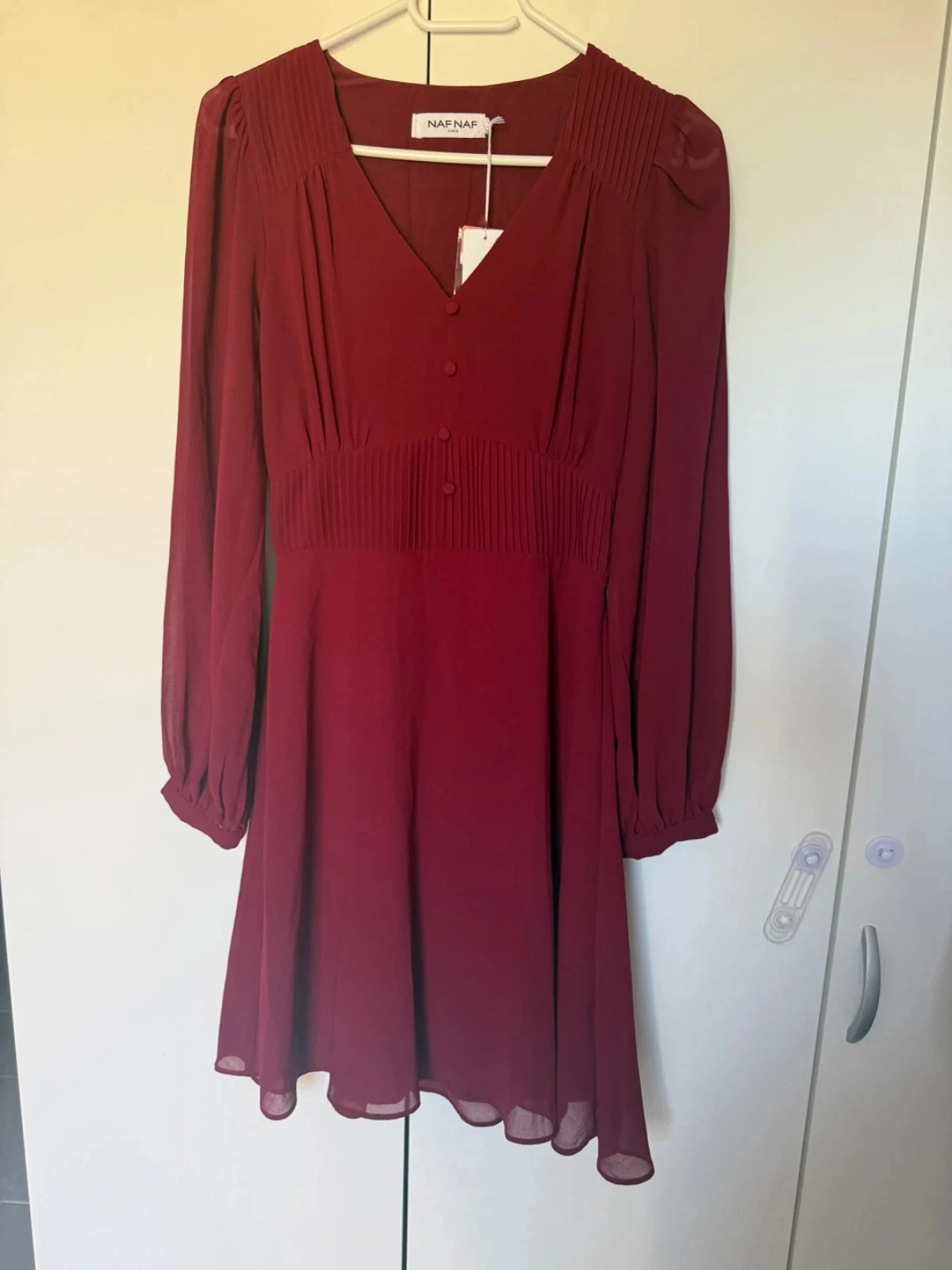 Robe fluide et légère  bordeaux Taille 34/XS
